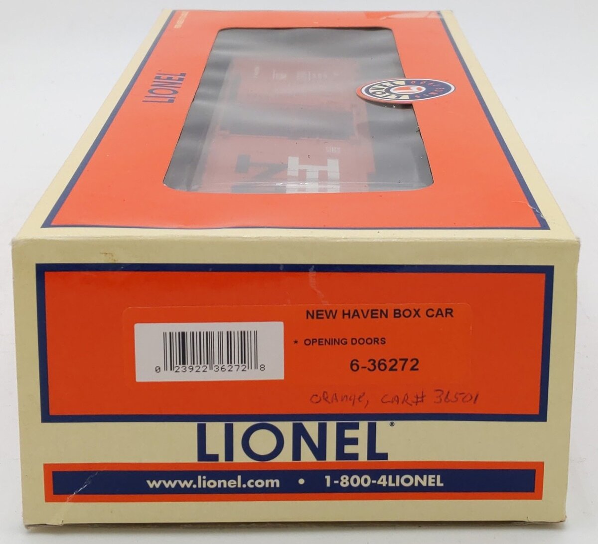Lionel 6-36272 O Gauge New York New Haven & Hartford Box Car #36501 LN/Box