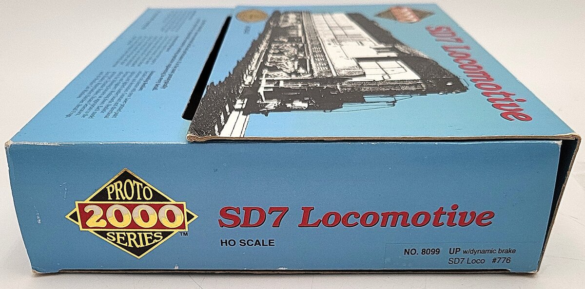 Proto 2000 8099 HO Scale Union Pacific SD-7 Diesel Locomotive #776 w/DB EX/Box