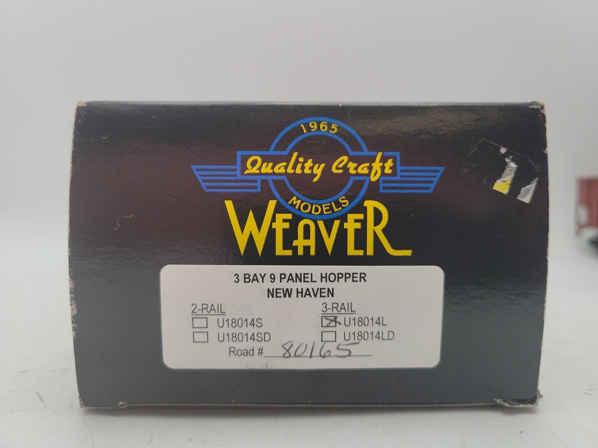 Weaver 18014 O Gauge 3 Bay 9 Panel Hopper New York New Haven #80165 EX/Box