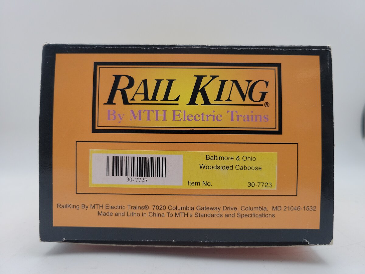 MTH 30-7723 O Gauge Baltimore & Ohio Woodsided Caboose #C1676 LN/Box
