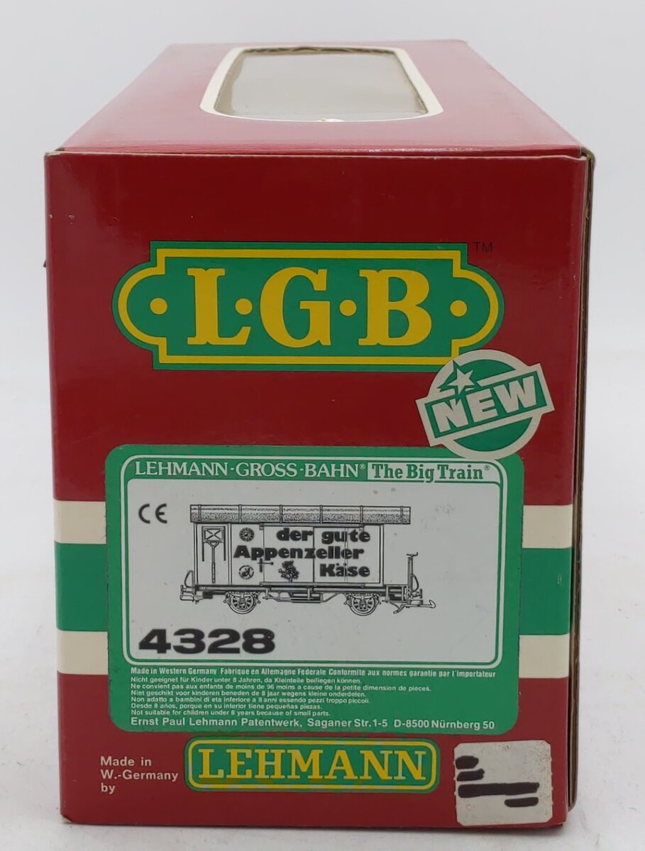 LGB 4328 G Scale Dergute Appenzzeller Kase Boxcar LN/Box