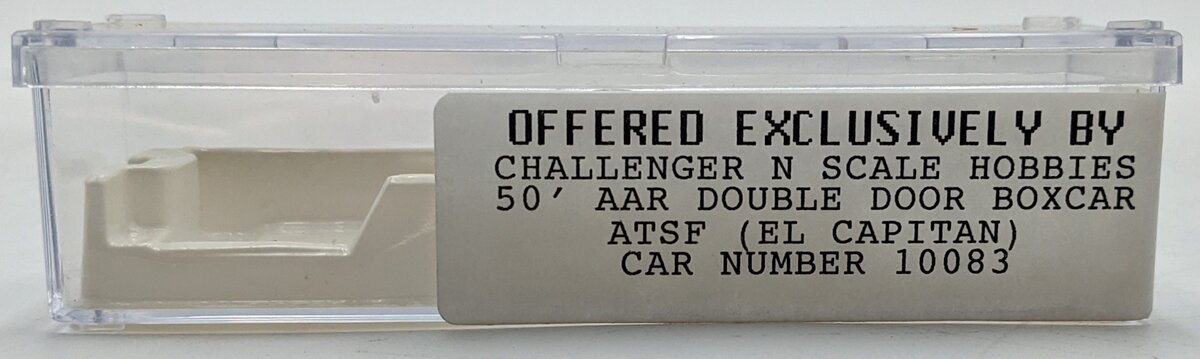 Challenger Hobbies 10083 N ATSF 50' AAR Double Door Boxcar El Capitan LN/Box