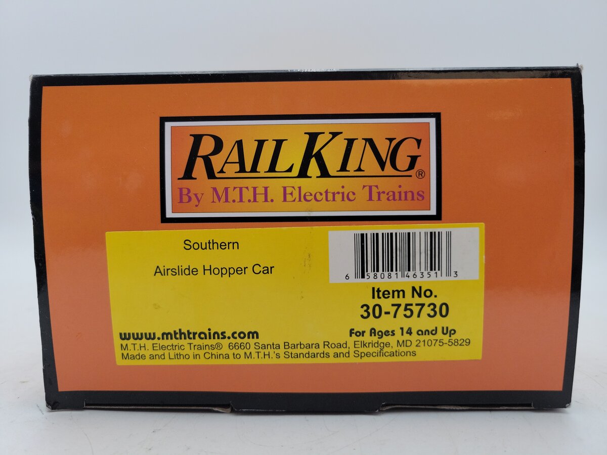 MTH 30-75730 O Southern Airslide Hopper Car #90365 LN/Box