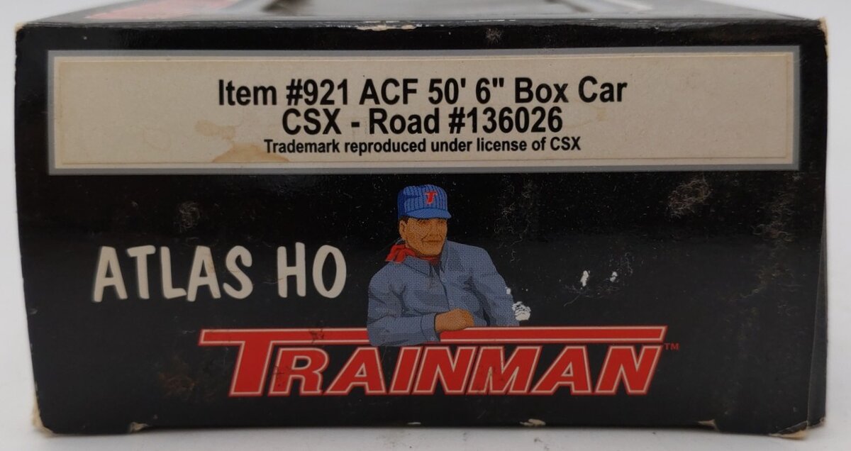 Atlas 921 HO Scale CSX Transportation Boxcar #136026 EX/Box