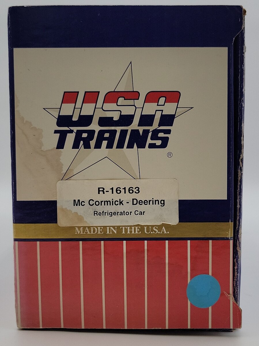 USA Trains 16163 G McCormick-Deering Refrigerator Car EX/Box