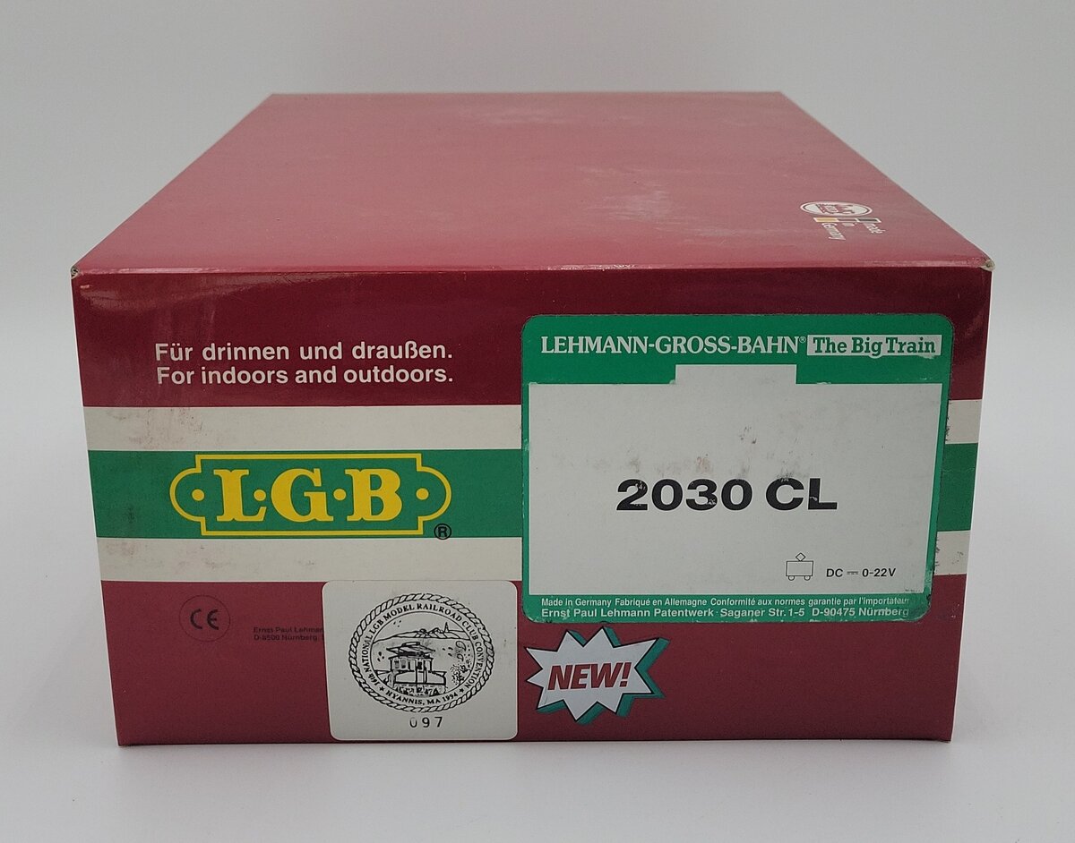 LGB 2030CL G LGB RR Club 16th Anniversary E-1 Steeple Cab Electric Locomotive LN/Box