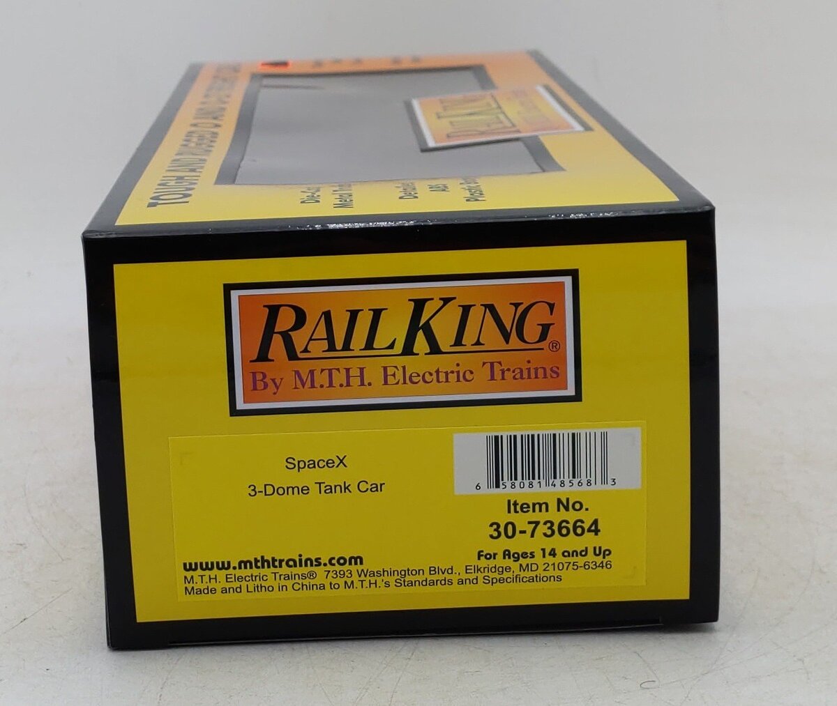 MTH 30-73664 O Gauge SpaceX 3-Dome Tank Car #2008 LN/Box