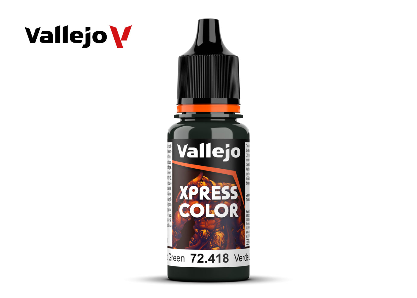 Vallejo Paint 72418 Xpress Color Lizard Green - 18 ml Paint Bottle
