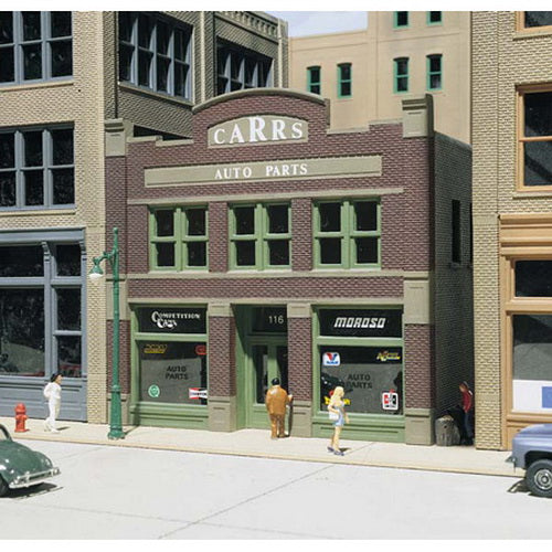 DPM 11600 HO Scale Carr's Auto Parts Store Plastic Model Building Kit