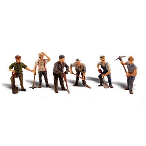 Woodland Scenics A2761 O Scenic Accents Road Crew Figures (Set of 6)