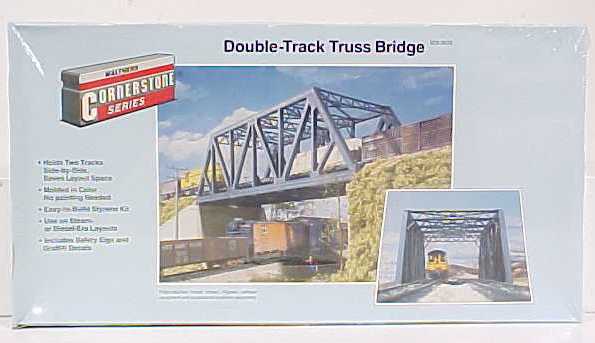 Walthers 933-3012 HO CornerStone Double-Track Truss Bridge Building Kit