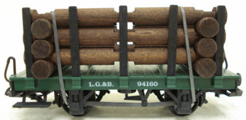 LGB 94160 Flatcar w/ Log Load LN/Box