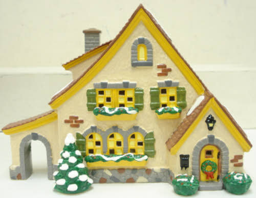 Dept 56 5466-6 Snow Village "Carmel Cottage" Lighted & Painted Ceramic Building LN/Box