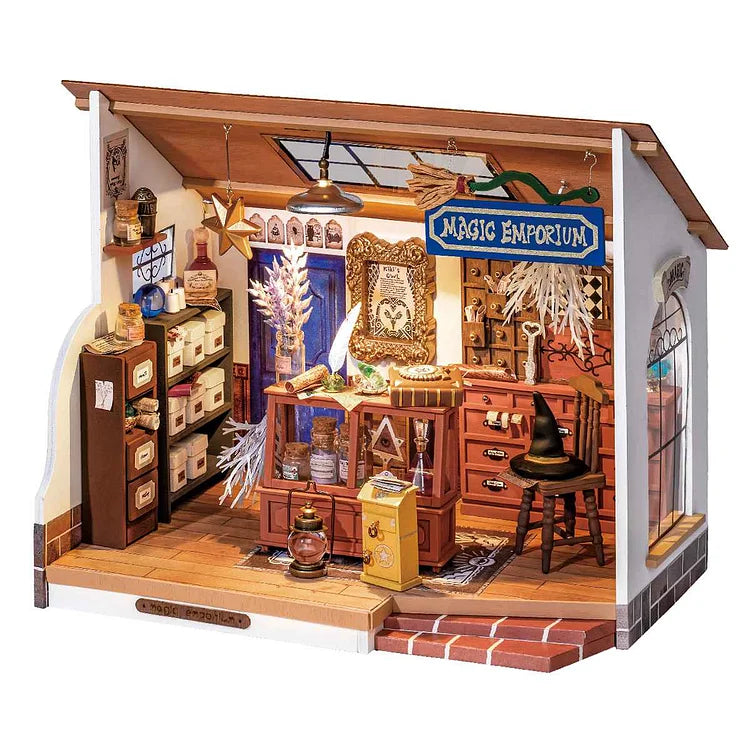 Robotime DG155 Rolife DIY Kiki's Magic Emporium Miniature House Kit