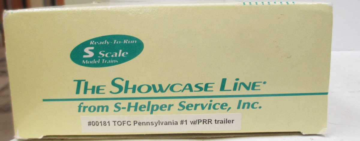 S-Helper 00181 Pennsylvania TOFC Flatcar #92761 w/Pennsylvania Trailer EX/Box