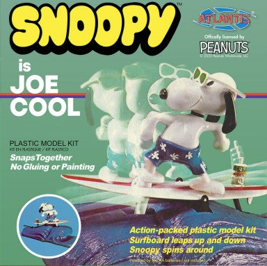 Atlantis Models M7502 Snoopy is Joe Cool Motorized Plastic Model Kit
