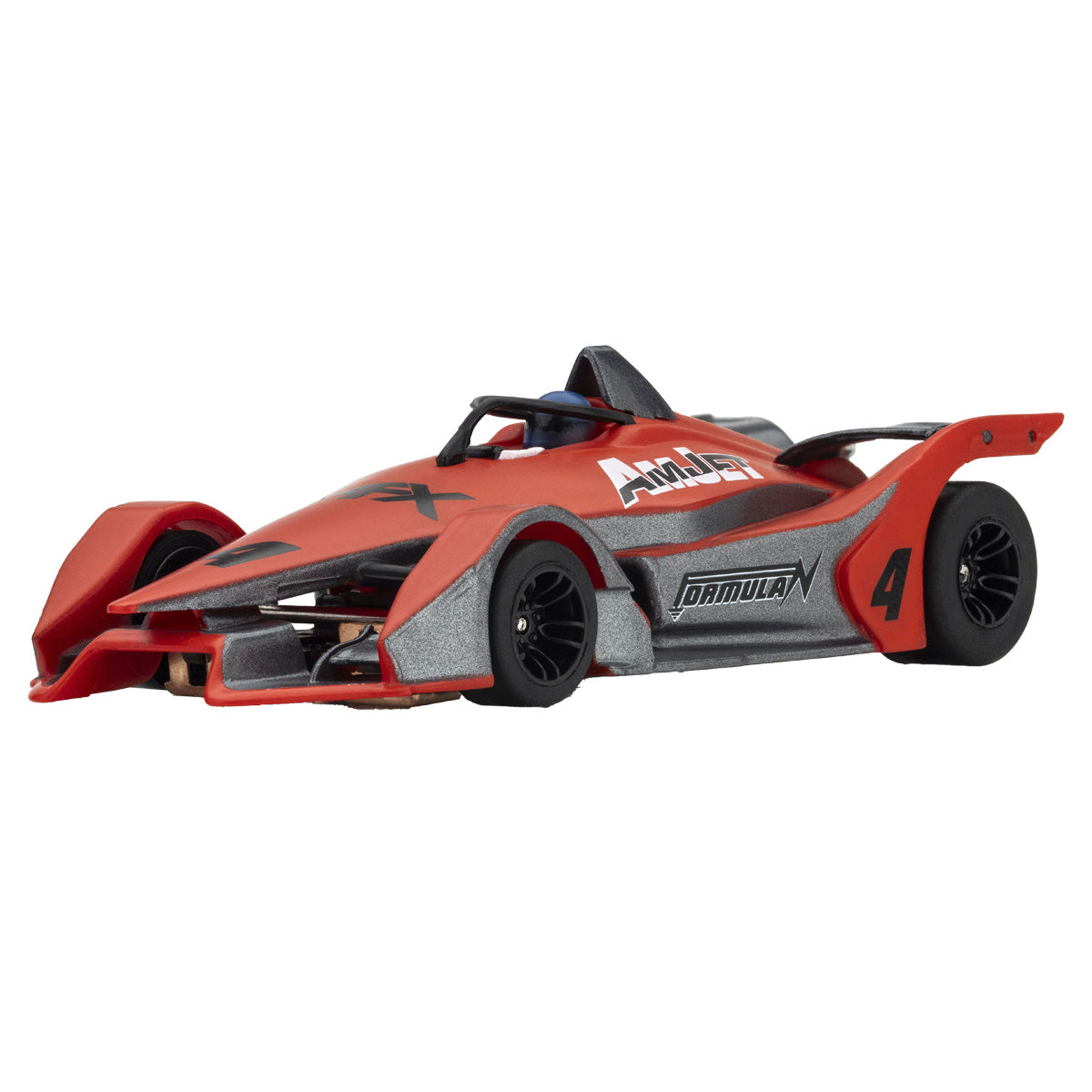 AFX 22066 HO Mega G+ Formula N #4 Red/Gray Slot Car