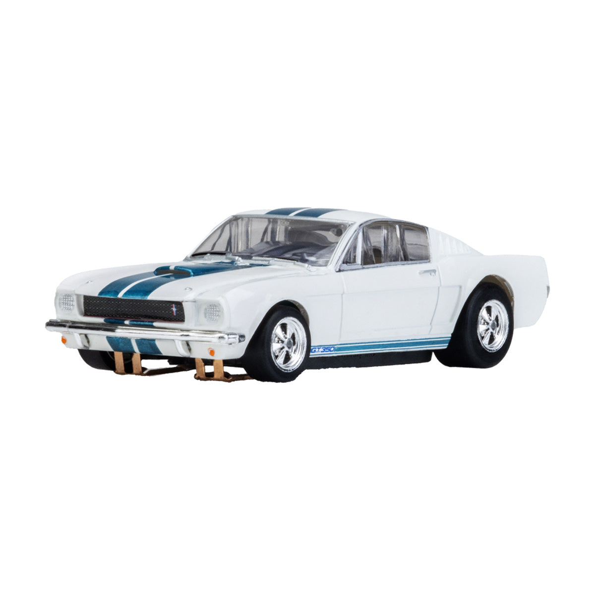 AFX 22068 HO Mega G+ 1965 Shelby GT350 White/Blue Slot Car