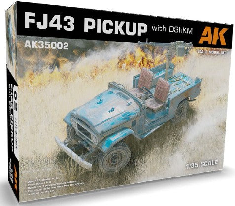 AK Interactive AK35002 1:35 Toyota FJ43 Truck with DShKM Gun Plastic Model Kit
