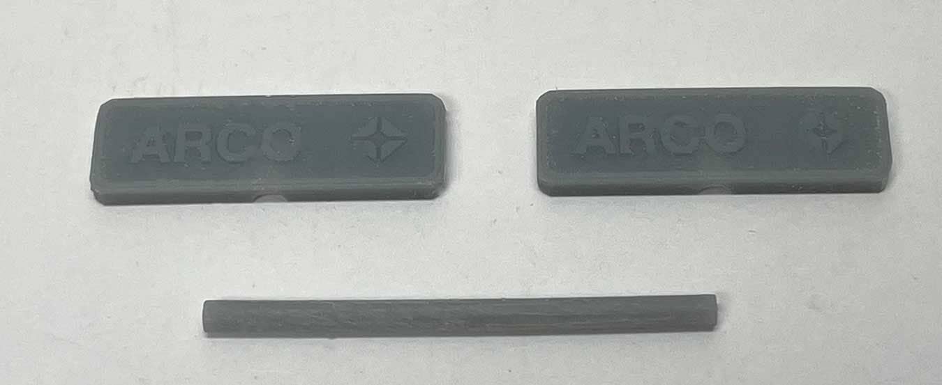Phoenix Precision Models 30648 N Unpainted 3D Printed ARCO Gas Sign (Pack of 2)