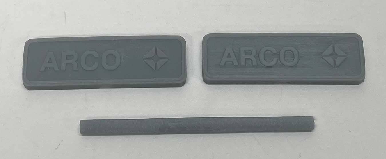 Phoenix Precision Models 31648 HO Unpainted 3D Printed ARCO Gas Sign (Pack of 2)