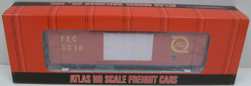 Atlas 1764-2 HO Scale Florida East Coast Evans Double Plug Door Box Car #5038 LN/Box