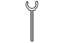 Plastruct 95564 Gray TB-4 Pipe Support Clip (Pack of 5)