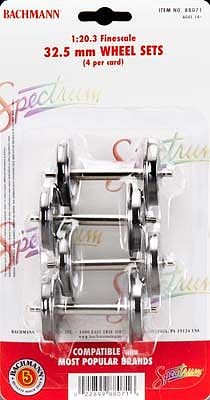 Bachmann 88071 1:20.3 Fine Scale 32.5mm Wheel Sets (Card of 4)