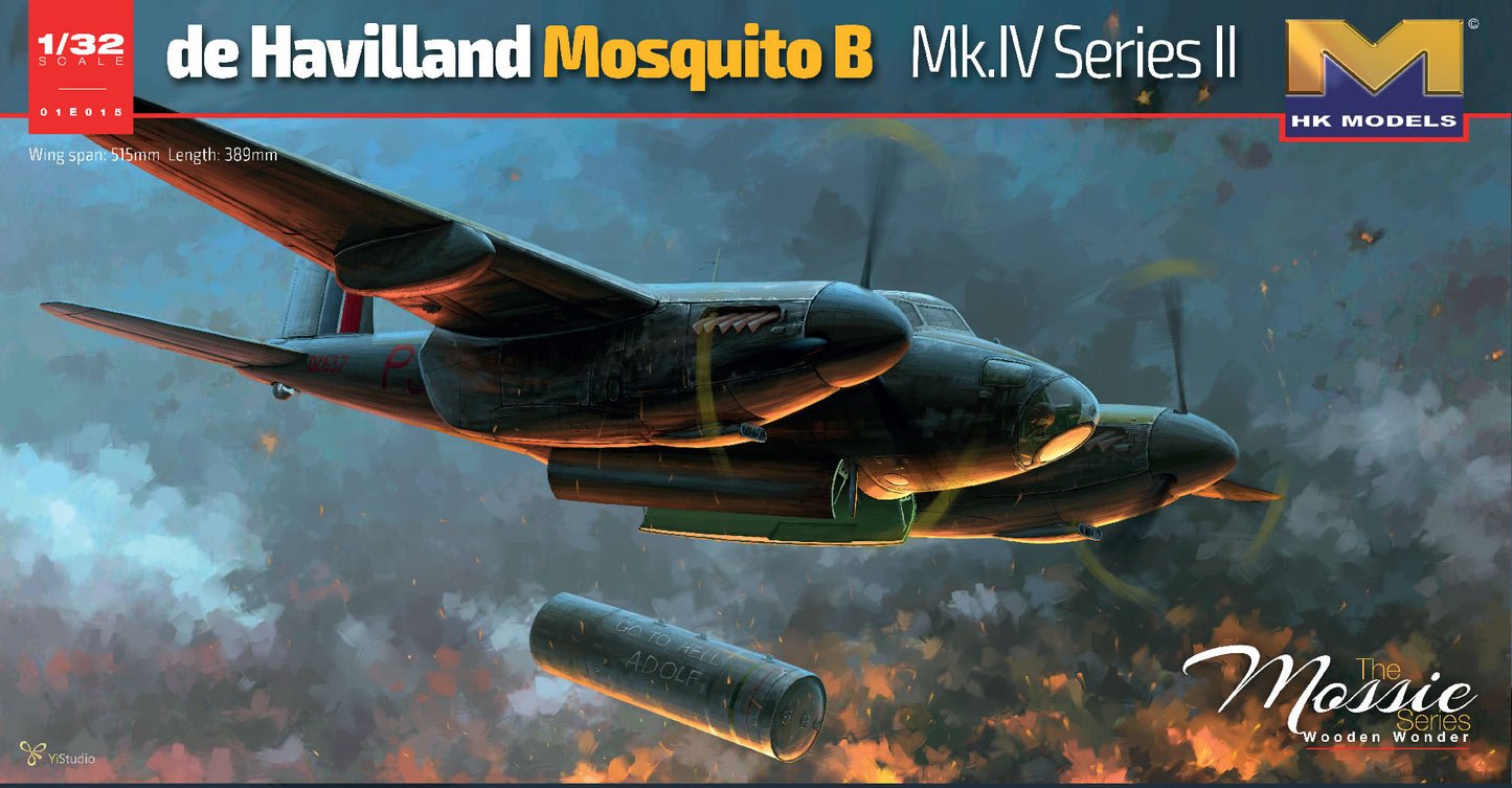 HK Models 01E15 1:32 de Havilland Mosquito B Mk. IV Military Aircraft Plane Kit