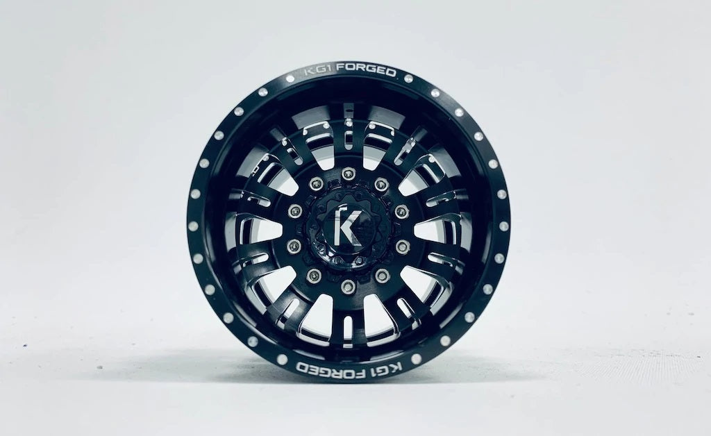 CEN CKD0602 Black KG1 Forged Duel Aluminum Rear Dually Wheel (Pack of 2)