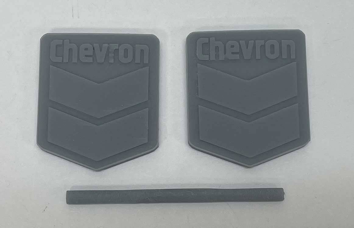 Phoenix Precision Models 30650 N Unpainted Chevron Gas Sign (Pack of 2)