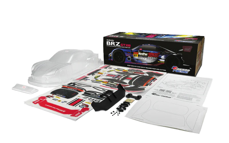 Carisma R/C Cars 16385 Subaru BRZ GT300 2021 Clear Body Set