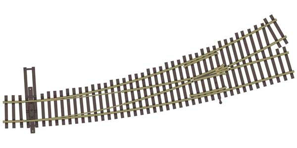 Walthers 948-83067 HO Code 83 Nickel Silver Left Hand Curved Turnout