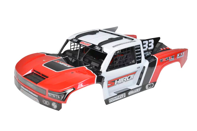 Corally 00180-1252-1 Shiroi XP Red Polycarbonate Body w/Driver Interior