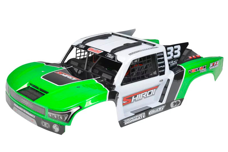 Corally 00180-1252-3 Shiroi XP Green Polycarbonate Body w/Driver Interior