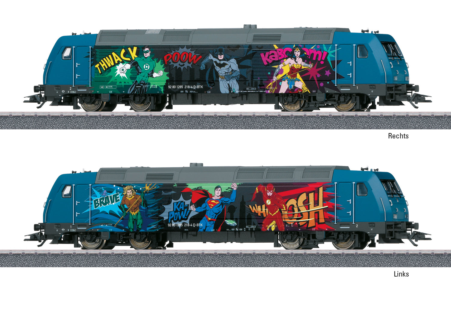 Marklin 36656 HO Super Heroes Diesel Locomotive – Trainz