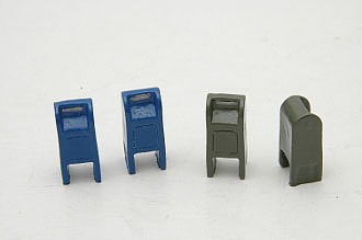 Durango Press 115 HO Street Mail Boxes (Set of 4) Unfinished