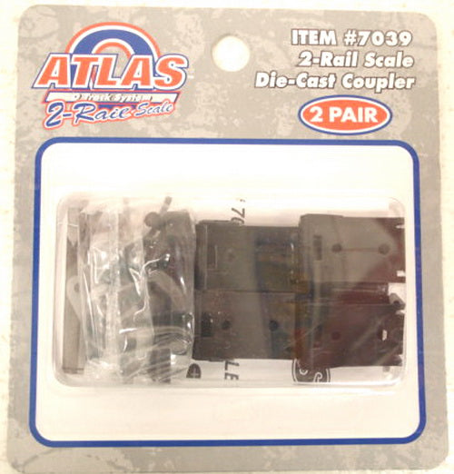 Atlas 7039 O 2-Rail Diecast Couplers (Pack of 4)