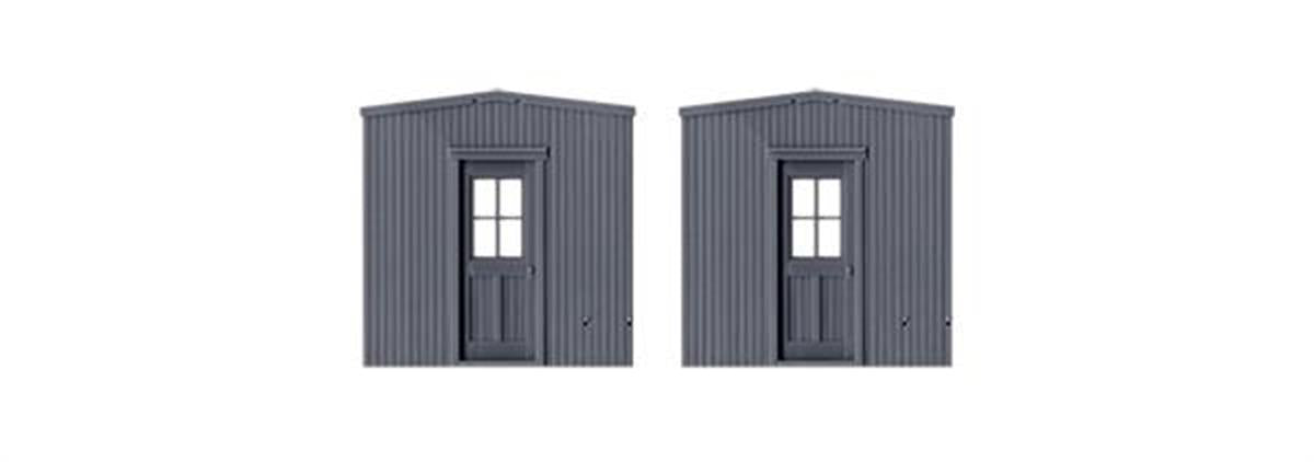Tichy 3087 HO Wood Caboose with Work Car Ends (Pair)