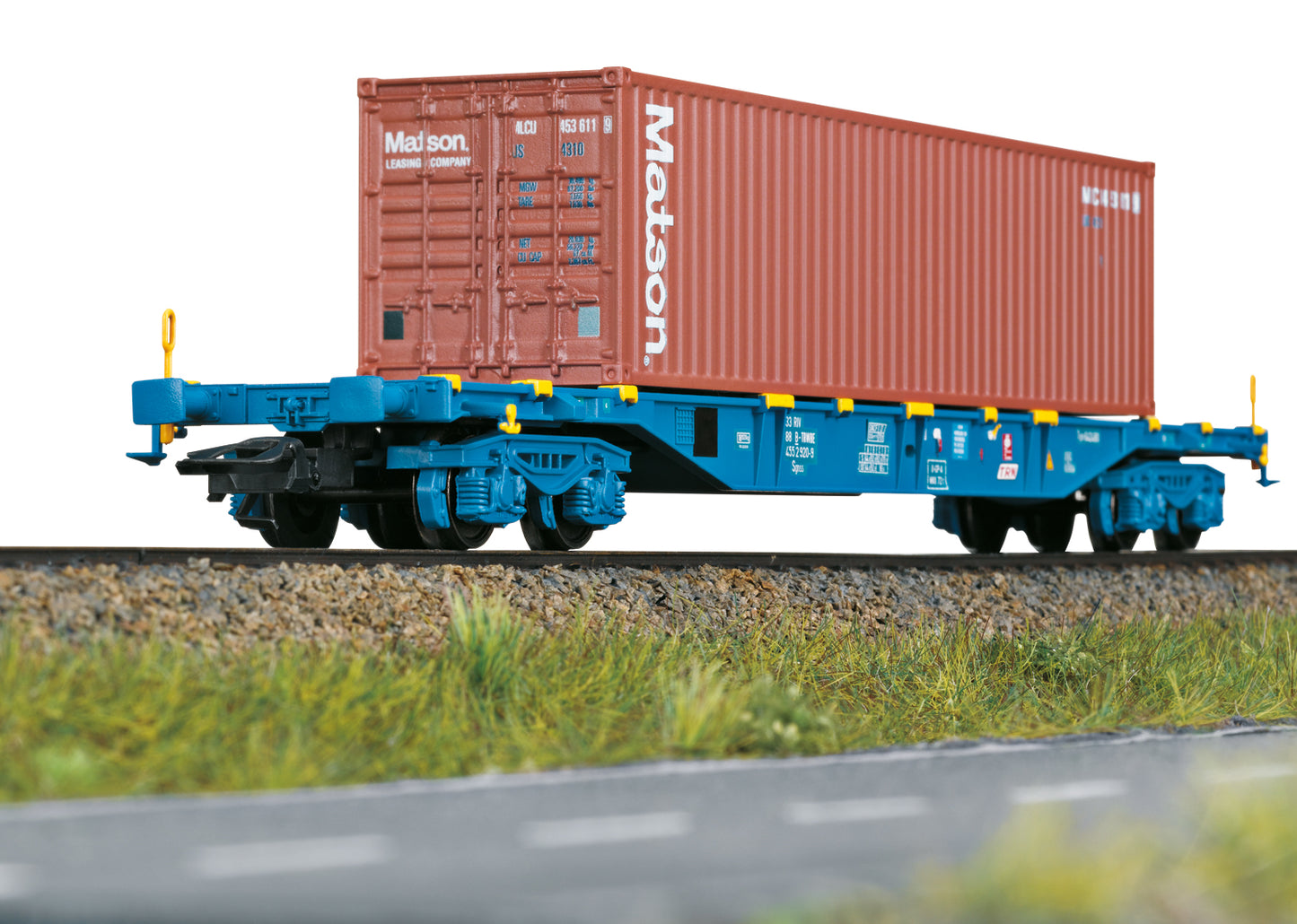 Marklin 47136 HO T.R.W. Brussels Sgnss Container Transport Car