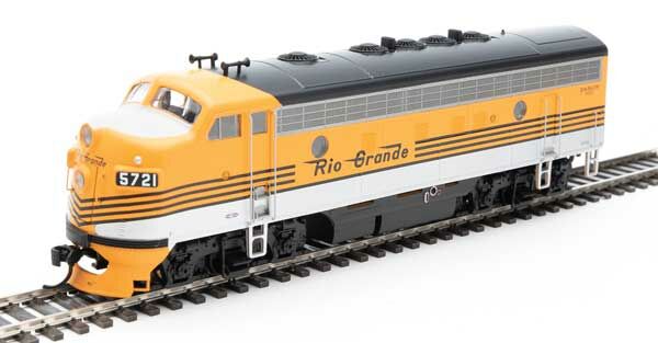 Walthers 910-9955 HO D&RGW EMD F7 A Diesel Locomotive Standard DC #5721
