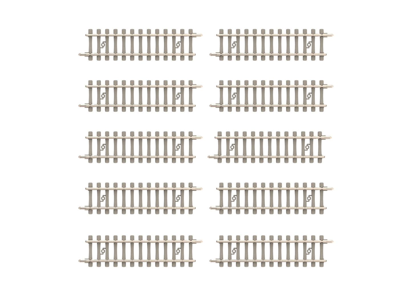 Trix 14506 Minitrix 2-1/8" Straight Track with Concrete Ties