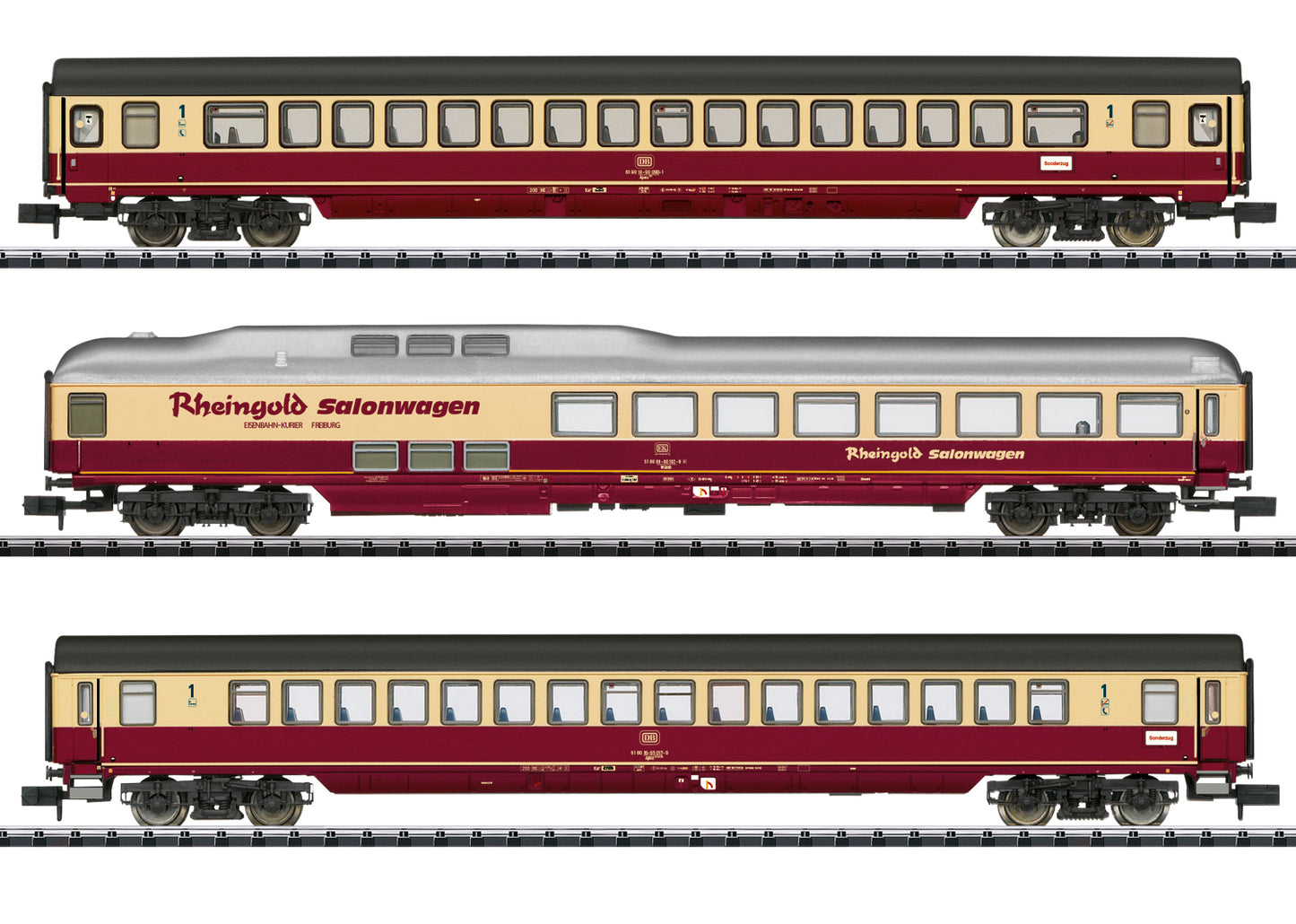 Minitrix 18715 N DB Special TEE Express Train Passenger Car (Set of 3)