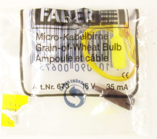 Faller 180673 12-16 Volt GOW Yellow Light Bulb