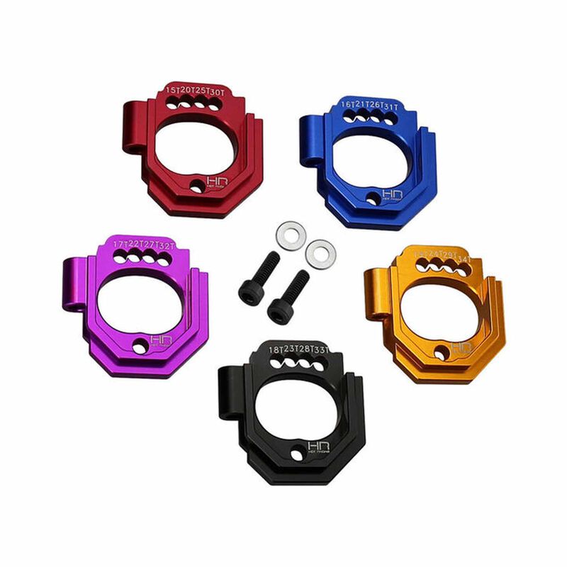 Hot Racing AMN18V 1:16 ARRMA Mini Kraton Alum 15T - 34T Motor Mounts (Set of 5)