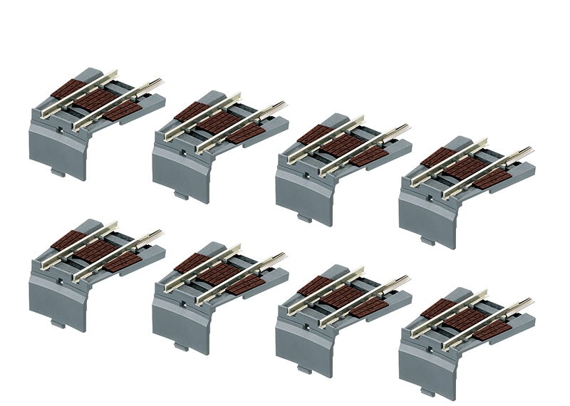 Trix 66571 N Expansion Set for the Turntable (Pack of 8)