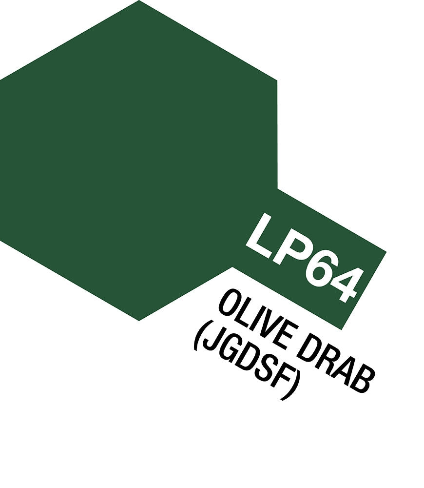 Tamiya 82164 LP-64 Olive Drab JGSDF Lacquer - 10 ml Bottle