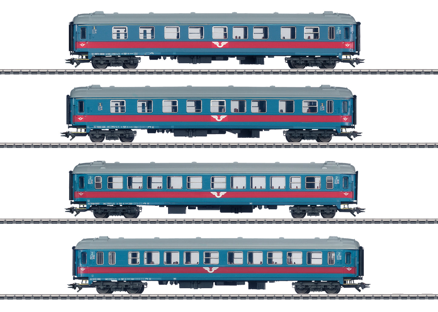 Marklin 43789 HO Swedish State Railways Express Train Car Set