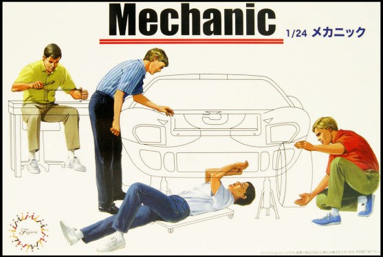 Fujimi Models 116624 1:24 GT3 Mechanic Figures (Pack of 4)