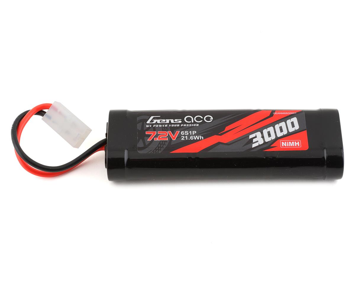 Gens Ace GEANM6S3000T 3000mAh 6-Cell 7.2V NiMh Battery with Tamiya Connector